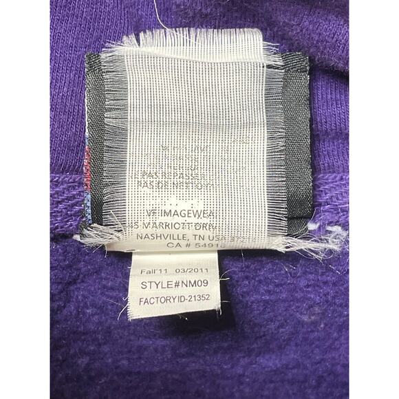 NFL Team Apparel Baltimore Ravens Football Hoodie Purple ESTIMATED SIZE flaw - Picture 5 of 10